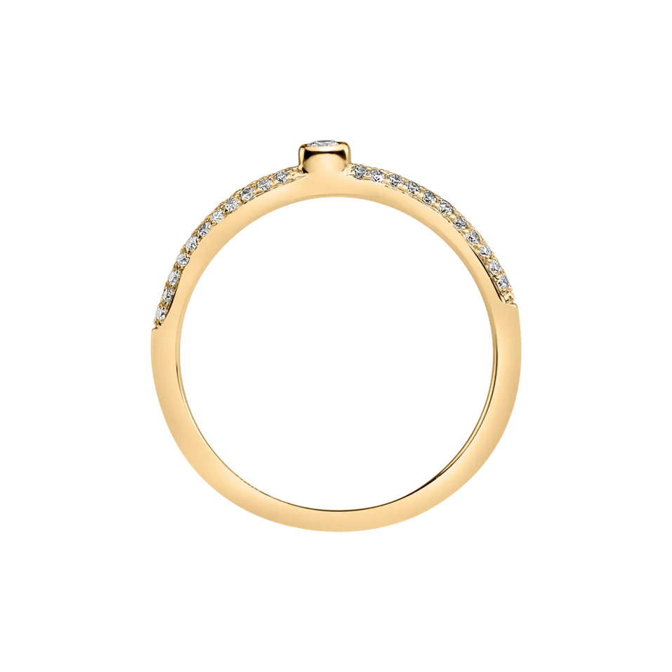 Prsteň s diamantmi Angel Ray