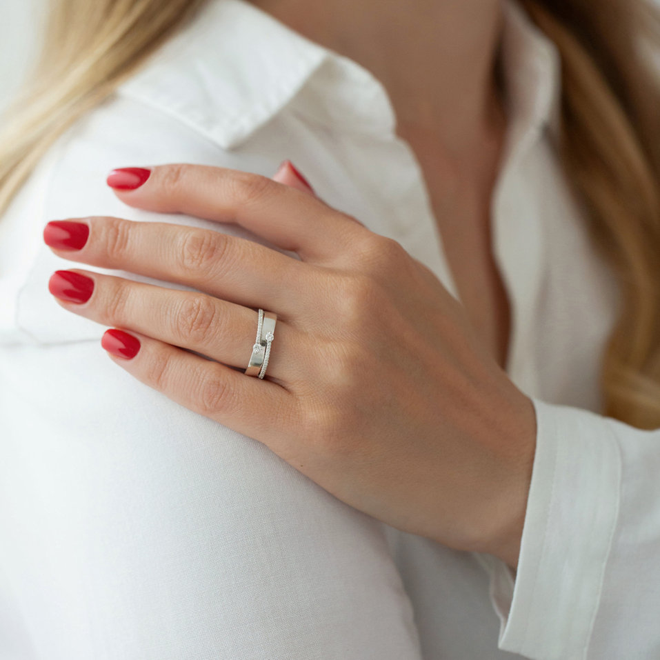 Prsteň s diamantmi Amazing Symphony