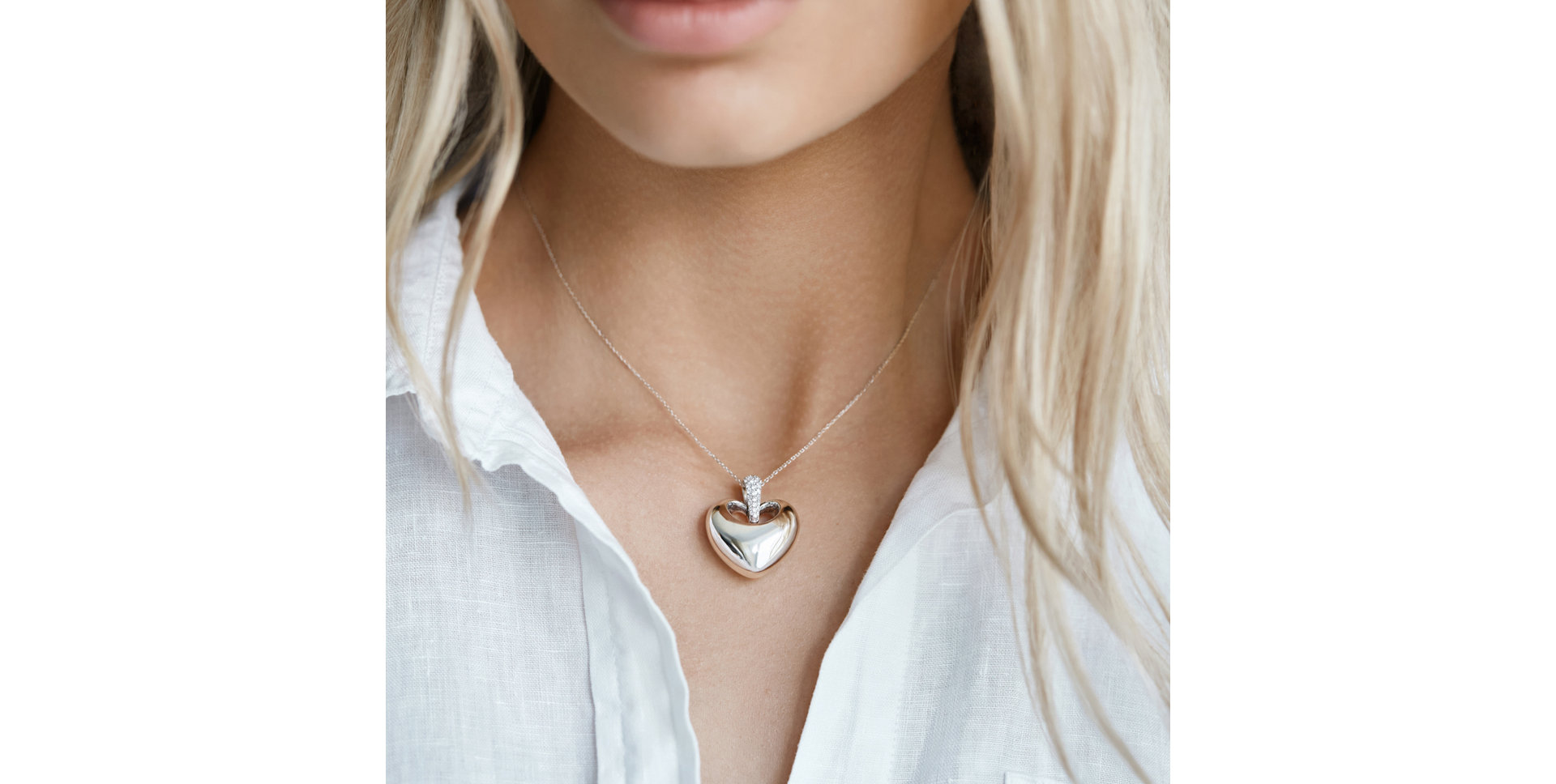 Přívěsok s diamantmi Love Mania