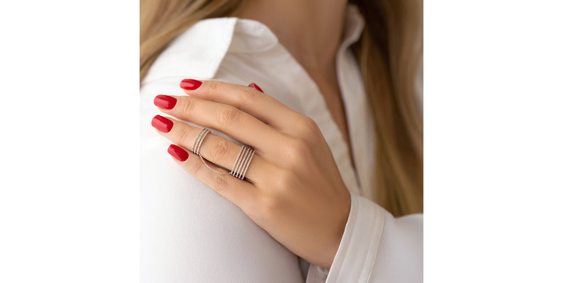 Prsteň s diamantmi Luxury Theano