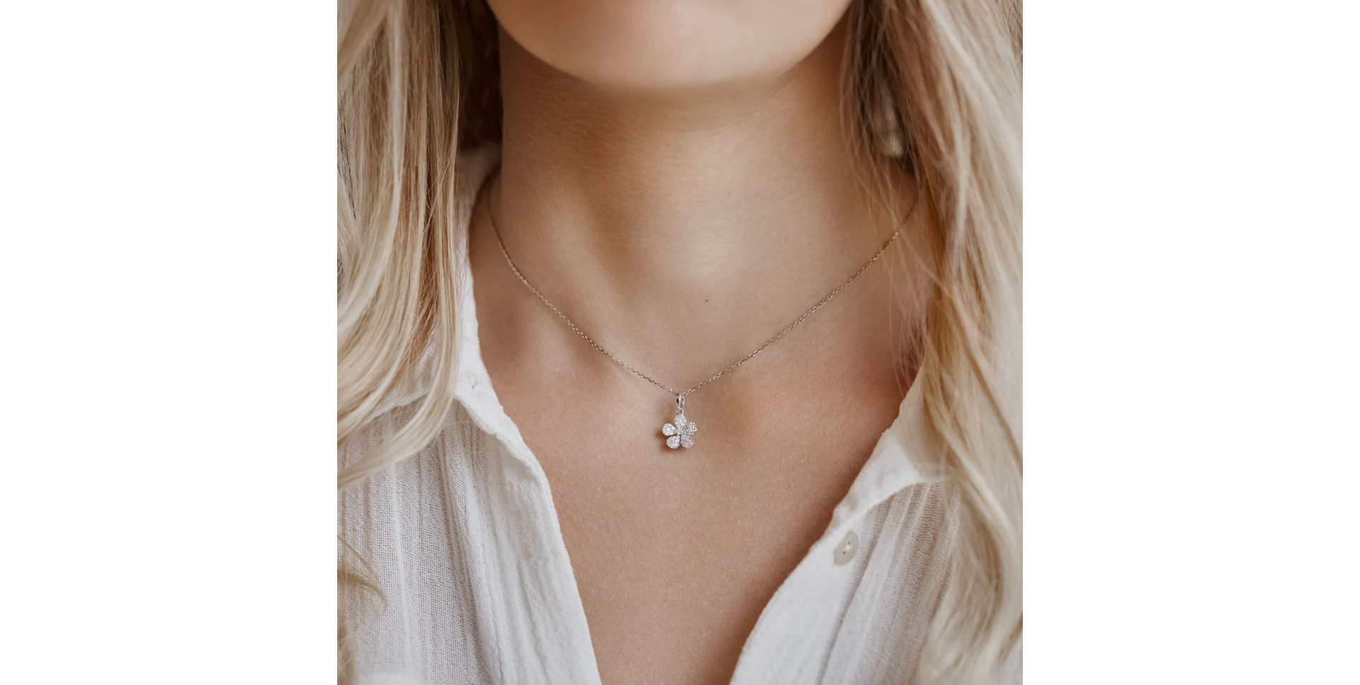 Přívěsok s diamantmi Elainia