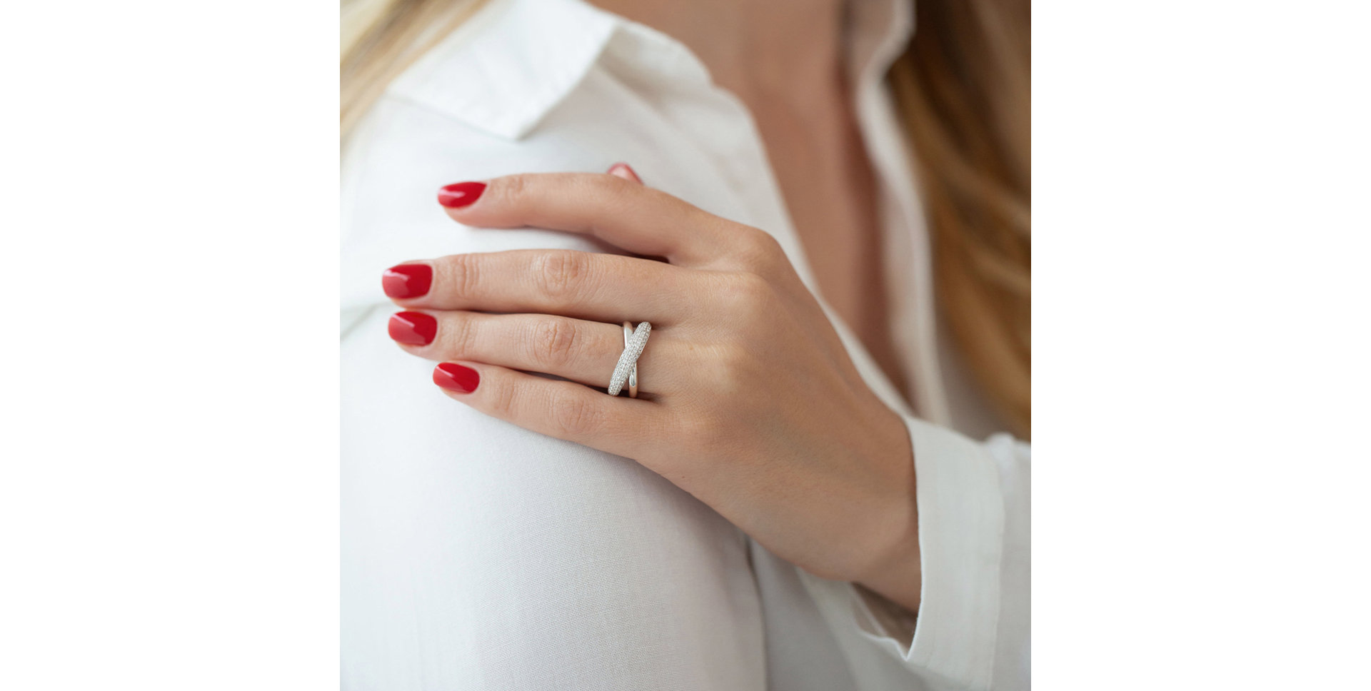 Prsteň s diamantmi Star Labyrinth