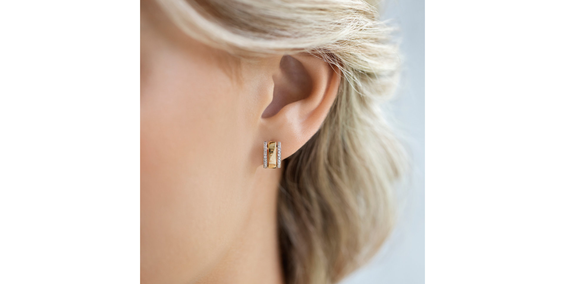 Náušnice s diamantmi Amazing Symetry