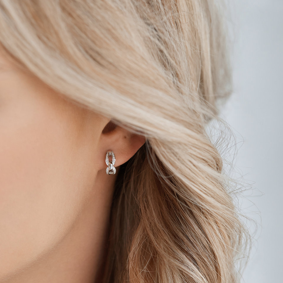 Náušnice s diamantmi Moonlight Pleasure