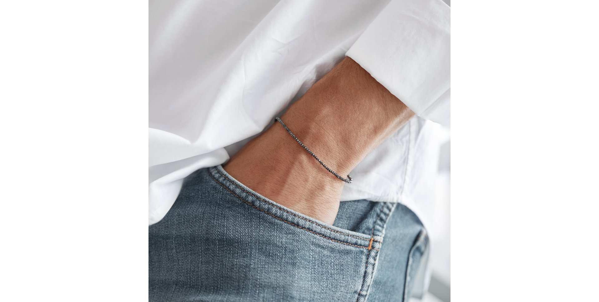 Náramok s čiernymi diamantmi Darkness