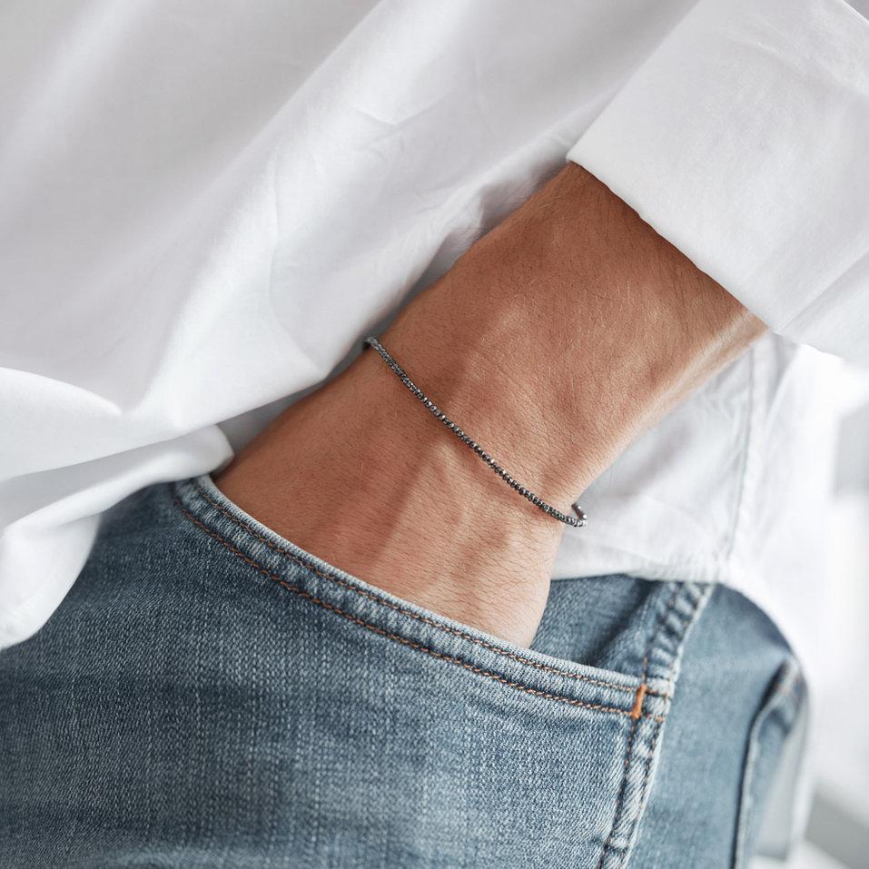 Náramok s čiernymi diamantmi Darkness