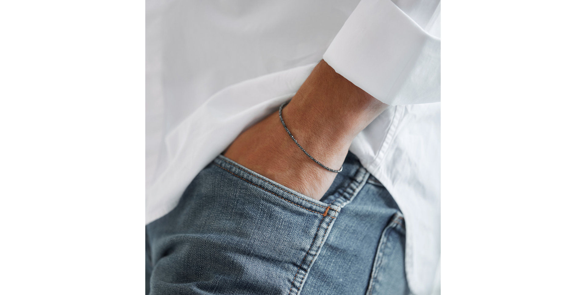 Náramok s čiernymi diamantmi Darkness