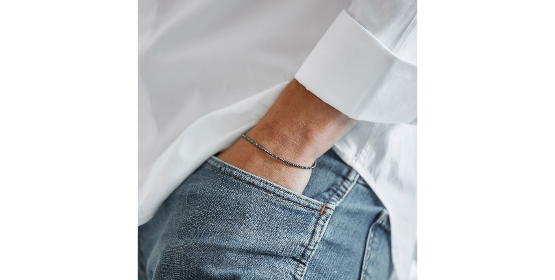 Náramok s čiernymi diamantmi Darkness