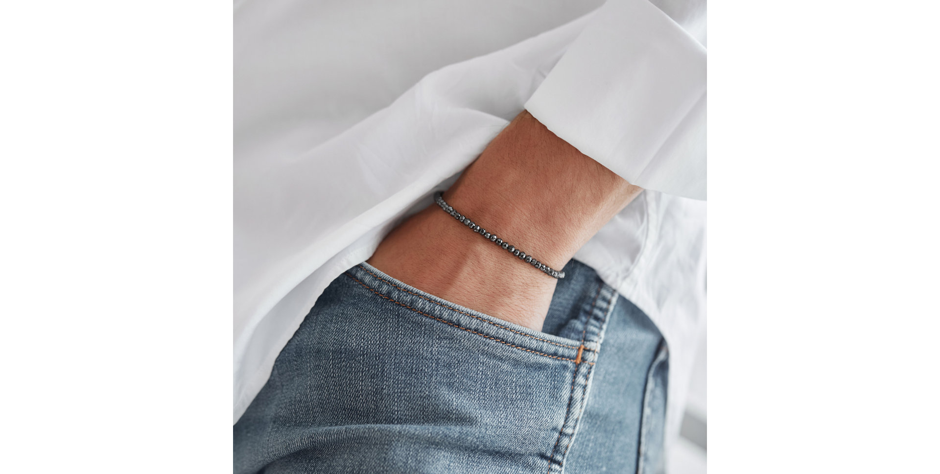 Náramok s čiernymi diamantmi Darkness