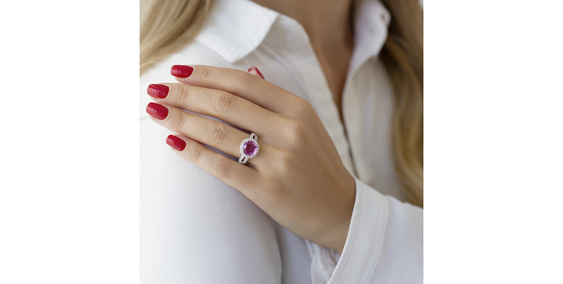 Prsteň s zafírom a diamantmi Hawai Treasure