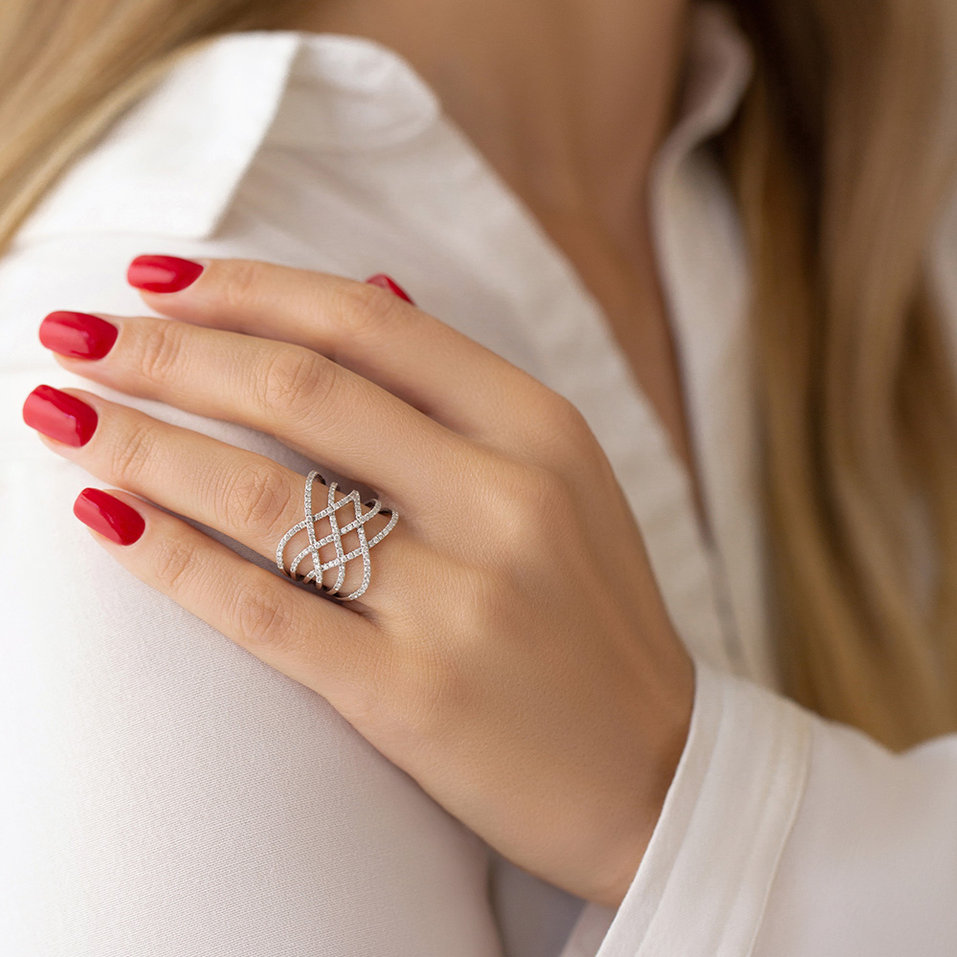 Prsteň s diamantmi Rolande