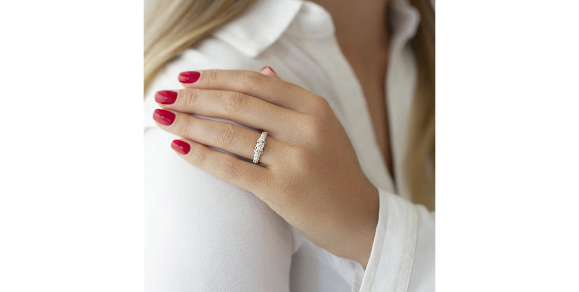 Prsteň s diamantmi Delphina