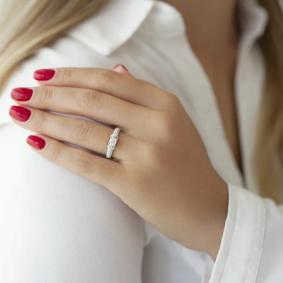 Prsteň s diamantmi Delphina