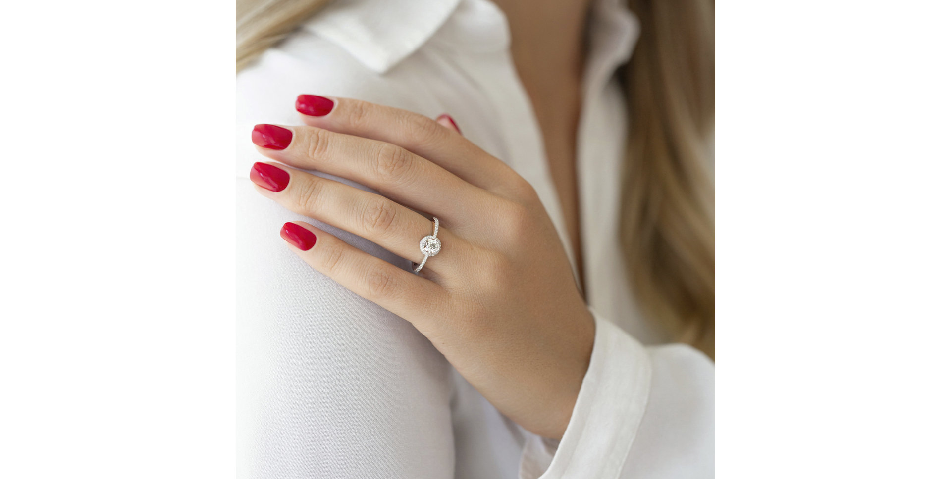 Prsteň s diamantmi Frost Queen