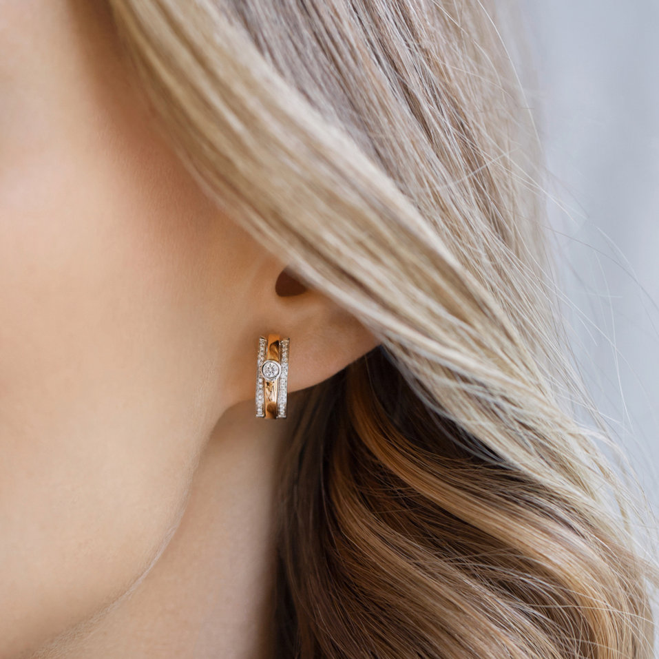 Náušnice s diamantmi Fairytale Sparkle