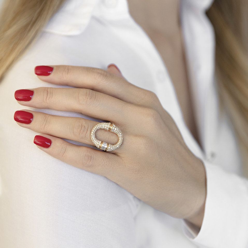 Prsteň s diamantmi Morpheus Ribbon