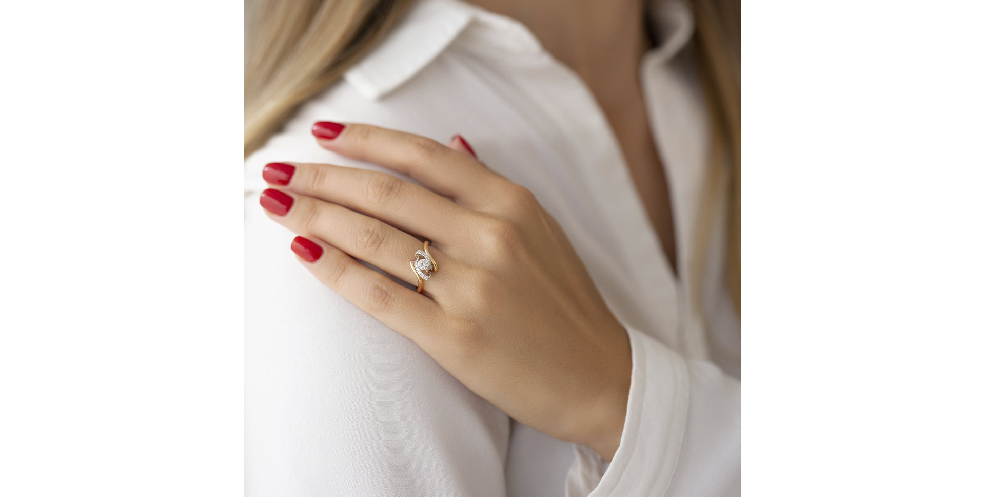 Prsteň s diamantmi Roseline