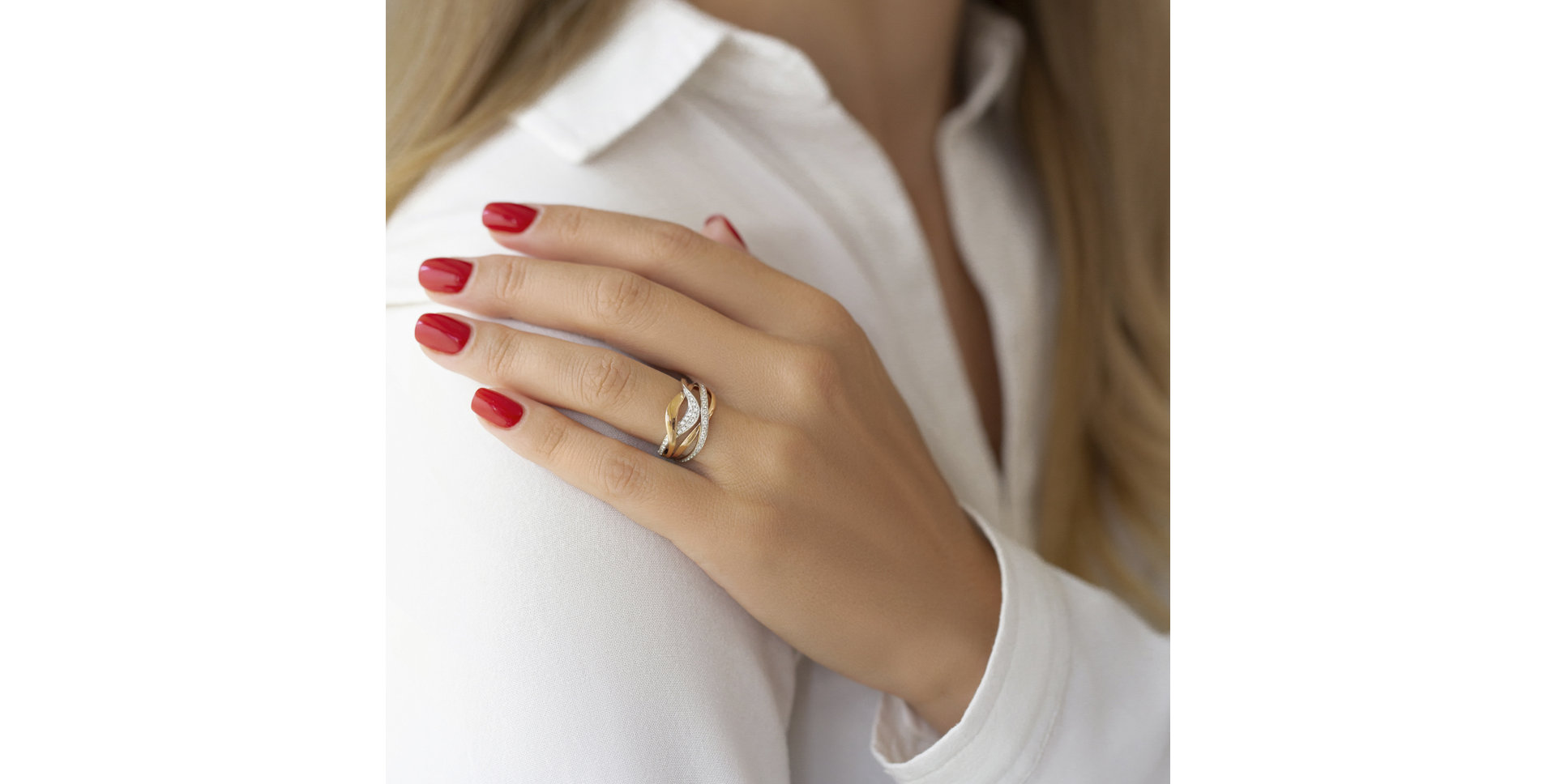 Prsteň s diamantmi Alisabeth