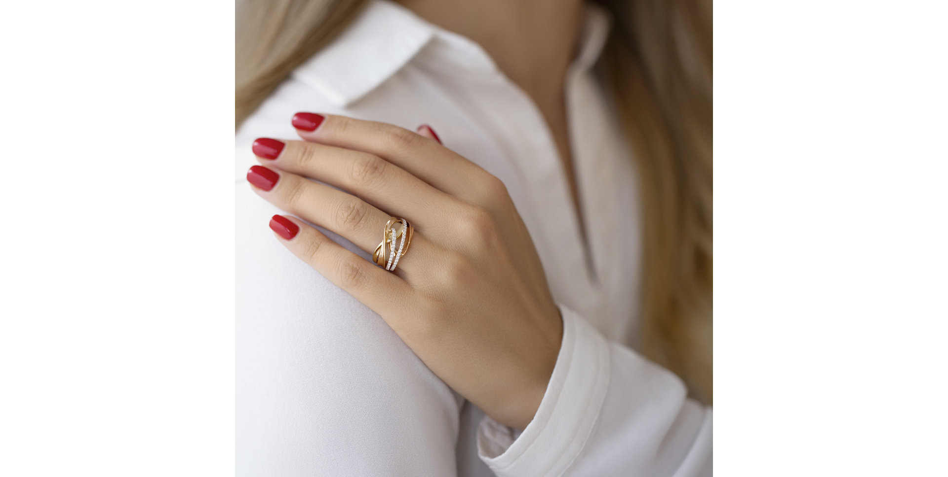 Prsteň s diamantmi Angèle