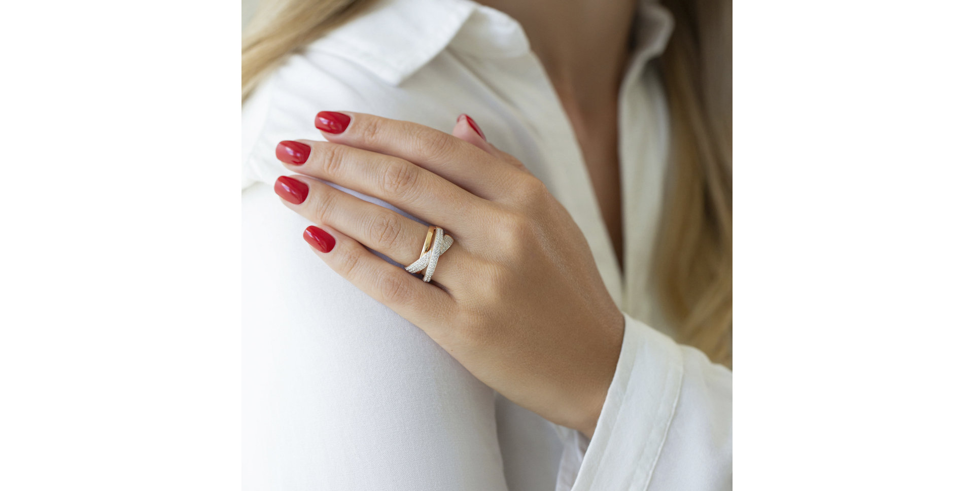 Prsteň s diamantmi Honoré