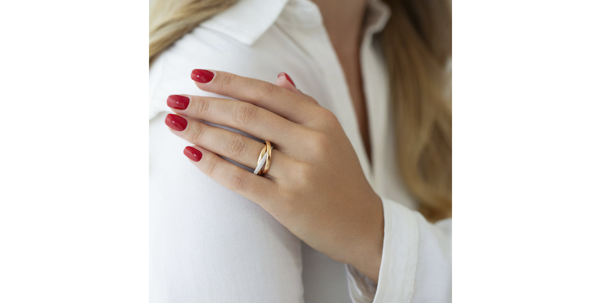 Prsteň s diamantmi Célestin