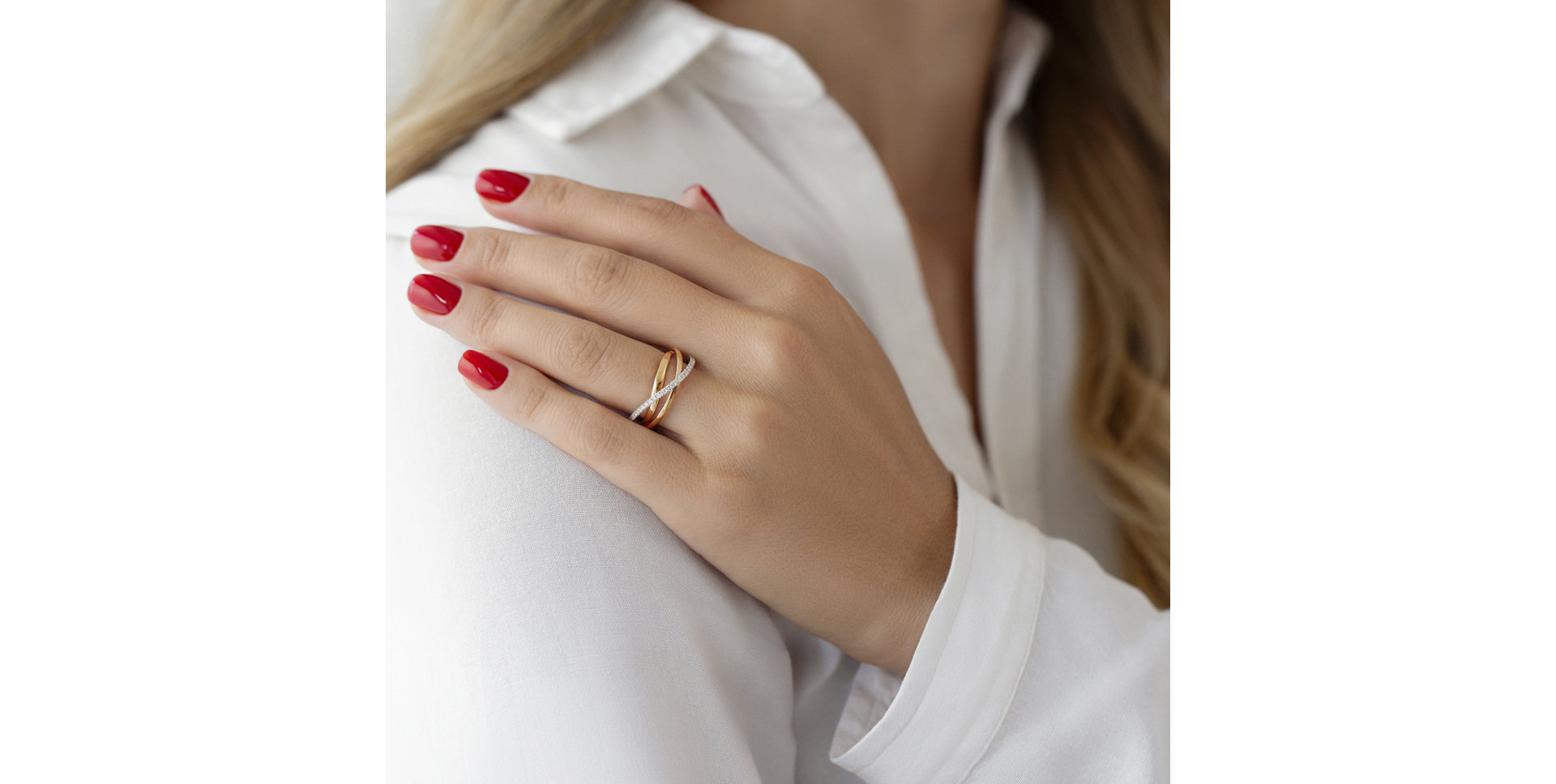 Prsteň s diamantmi Heavenly Lines