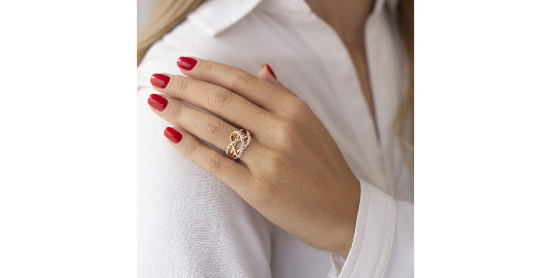 Prsteň s diamantmi Sunny Lines