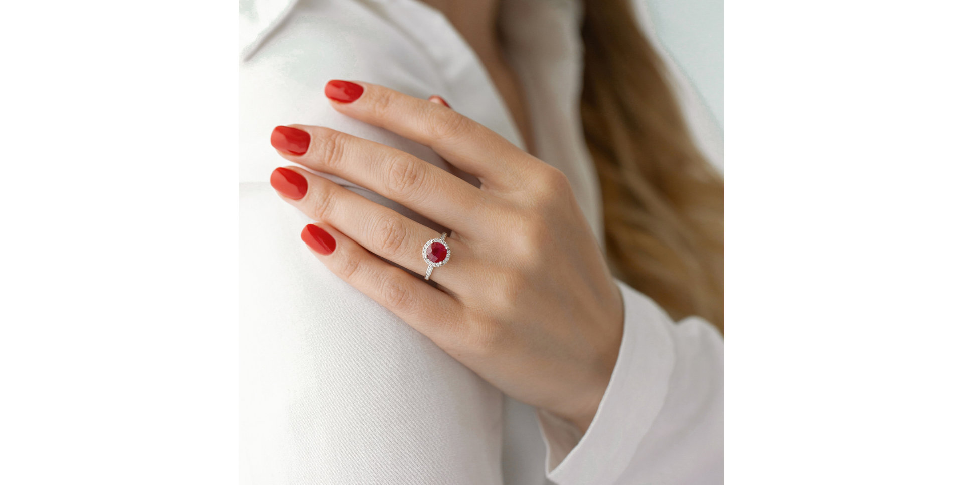 Prsteň s rubínom a diamantmi Sin Signature