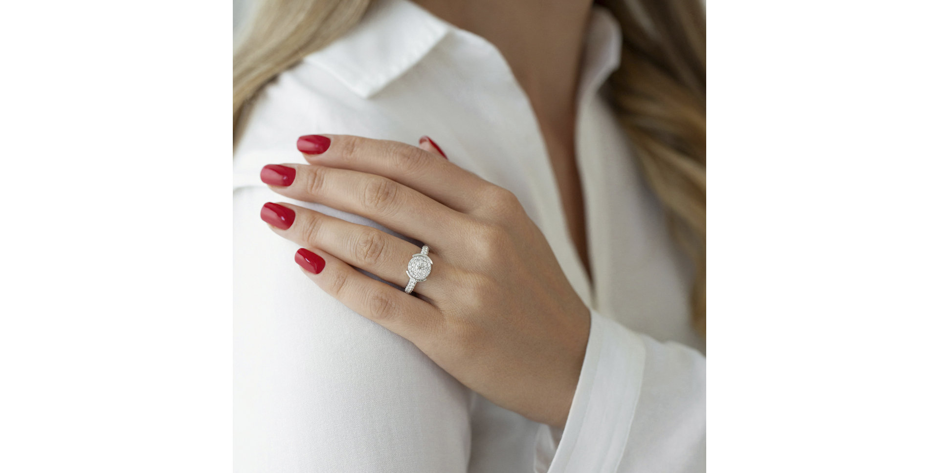 Prsteň s diamantmi Luna