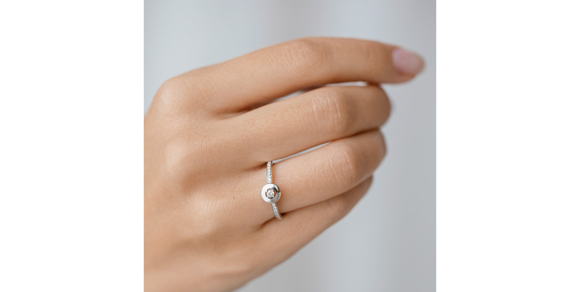 Prsteň s diamantmi Moon Opus