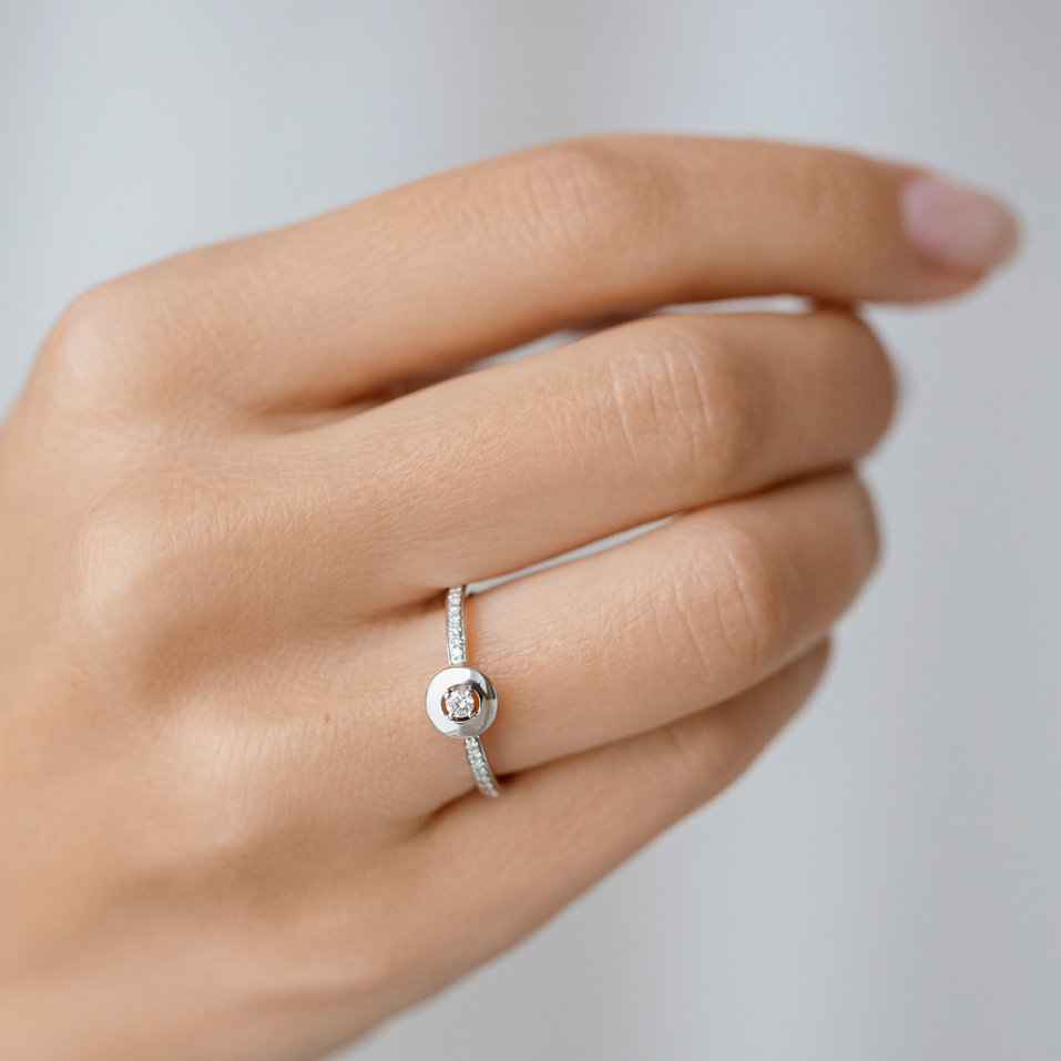 Prsteň s diamantmi Moon Opus