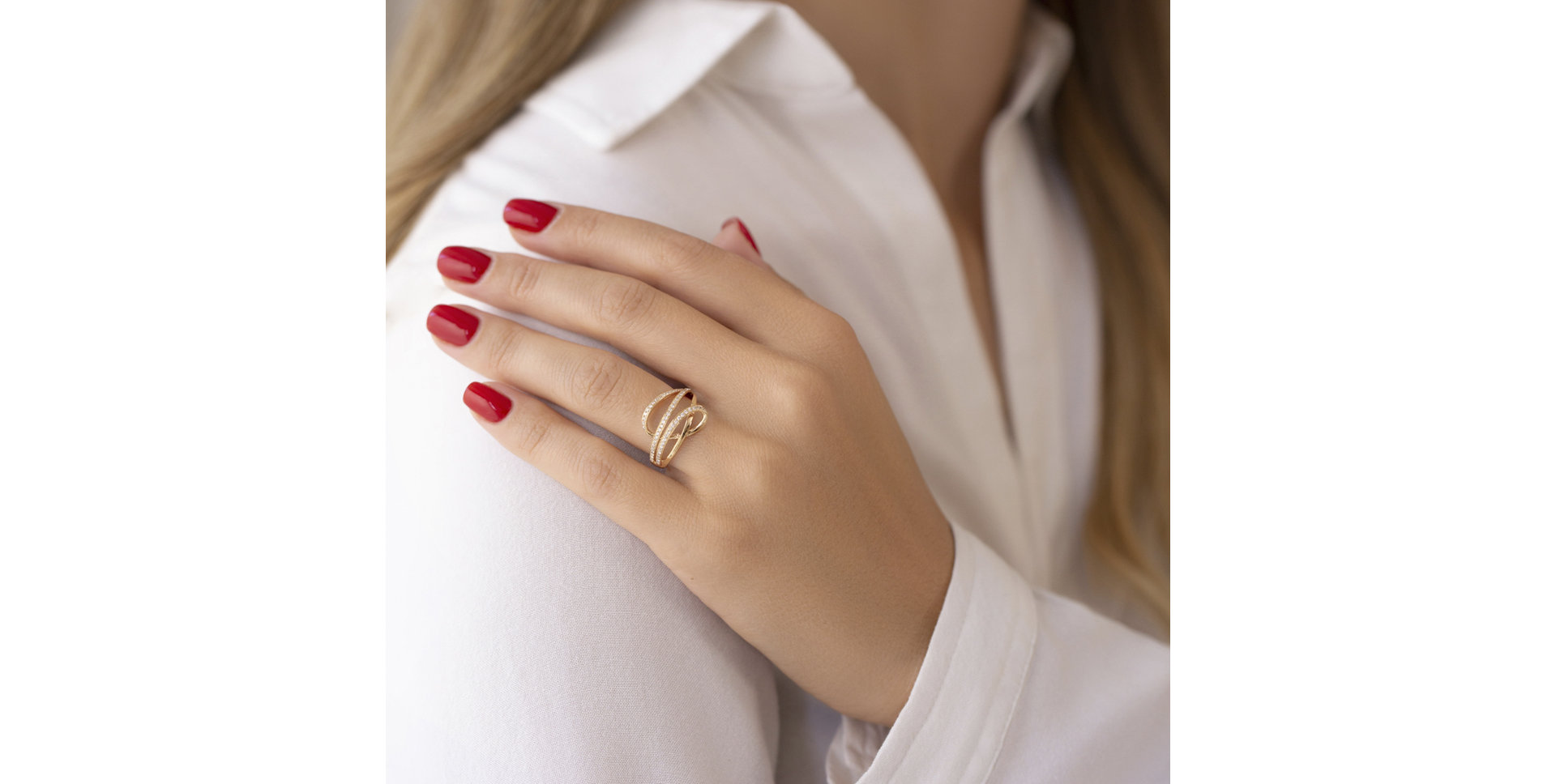 Prsteň s diamantmi Sparkling Constellation