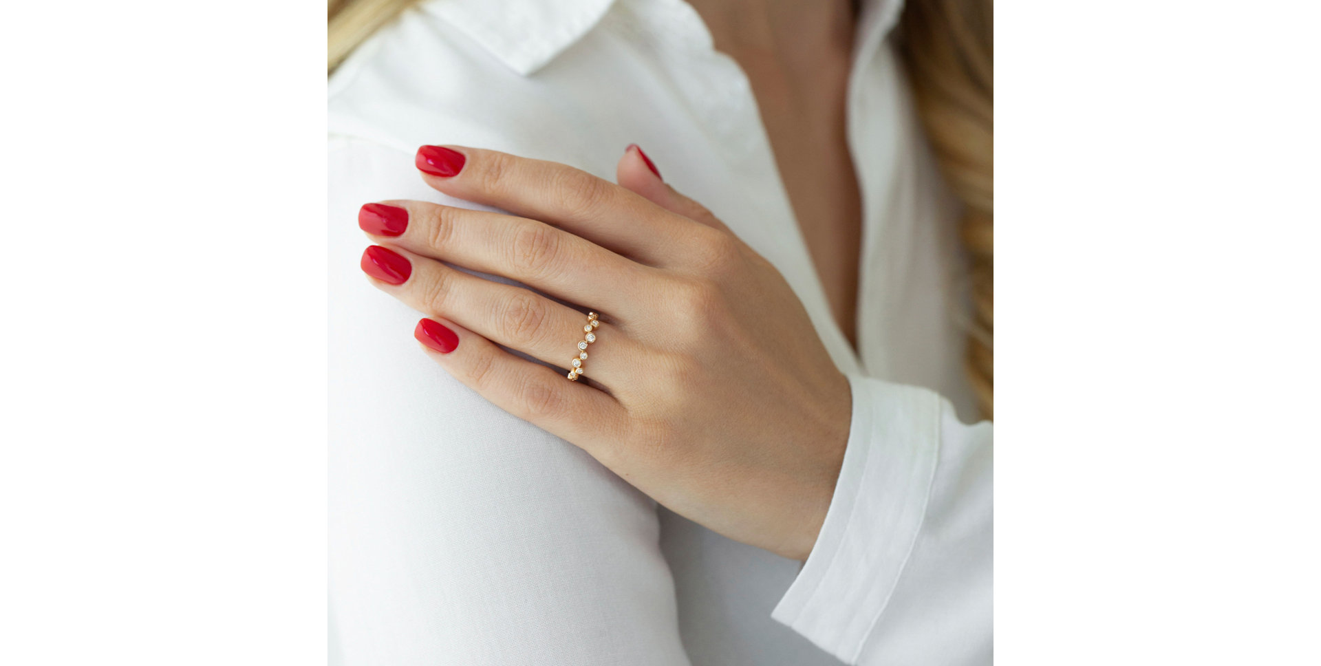 Prsteň s diamantmi Virgin Tears