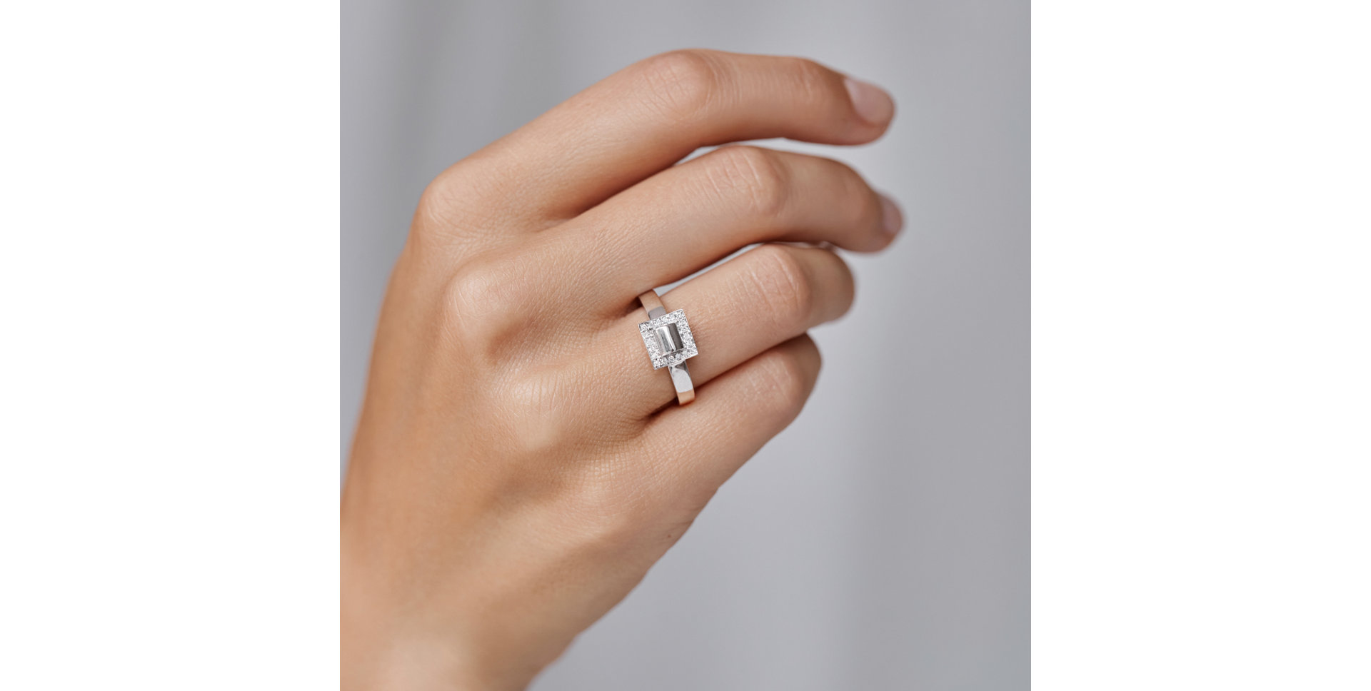 Prsteň s diamantmi Sun Space