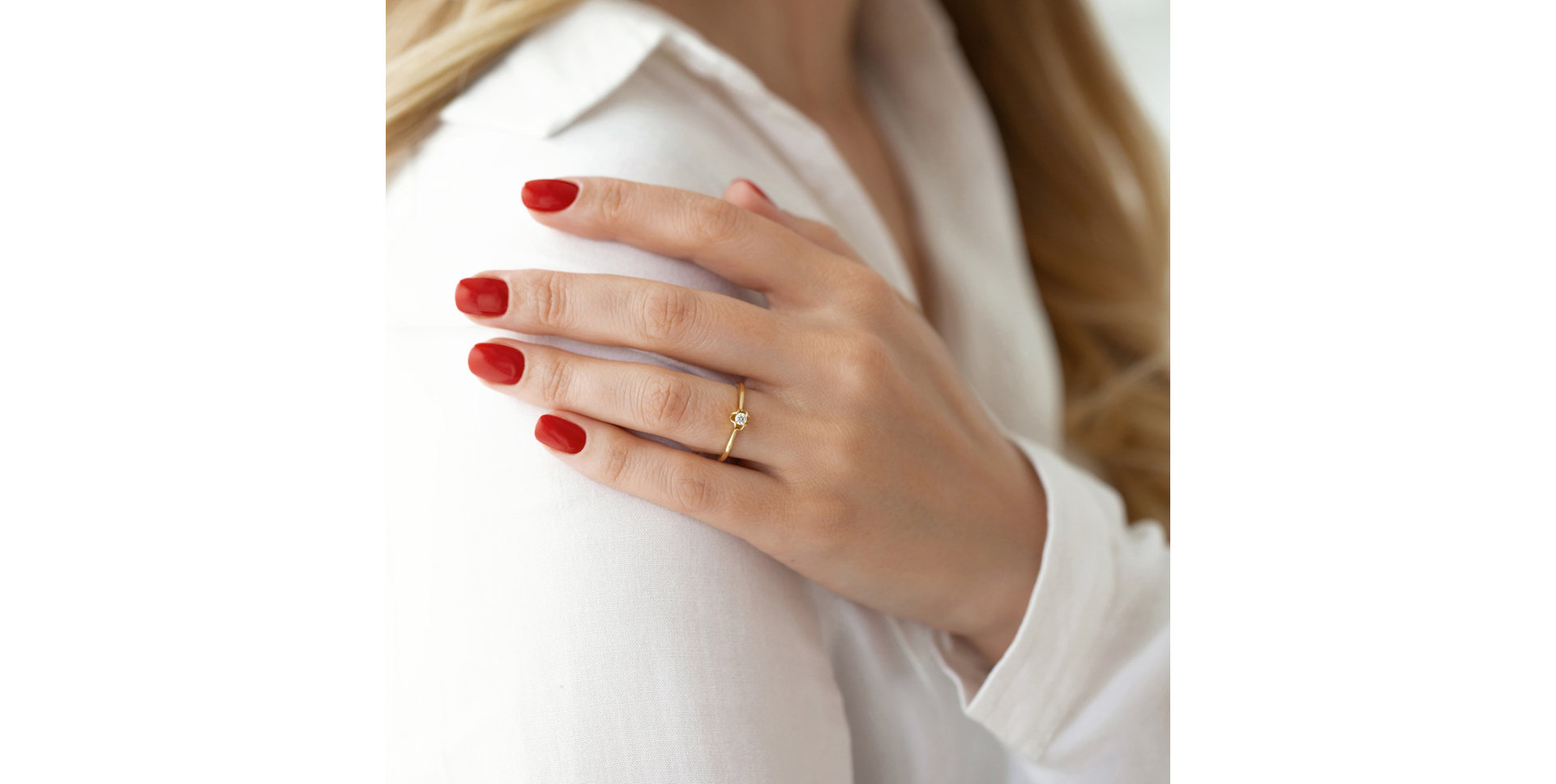 Prsteň s diamantom Guardian Kiss