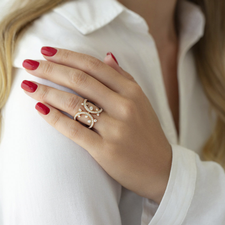 Prsteň s diamantmi Goddess Treasure