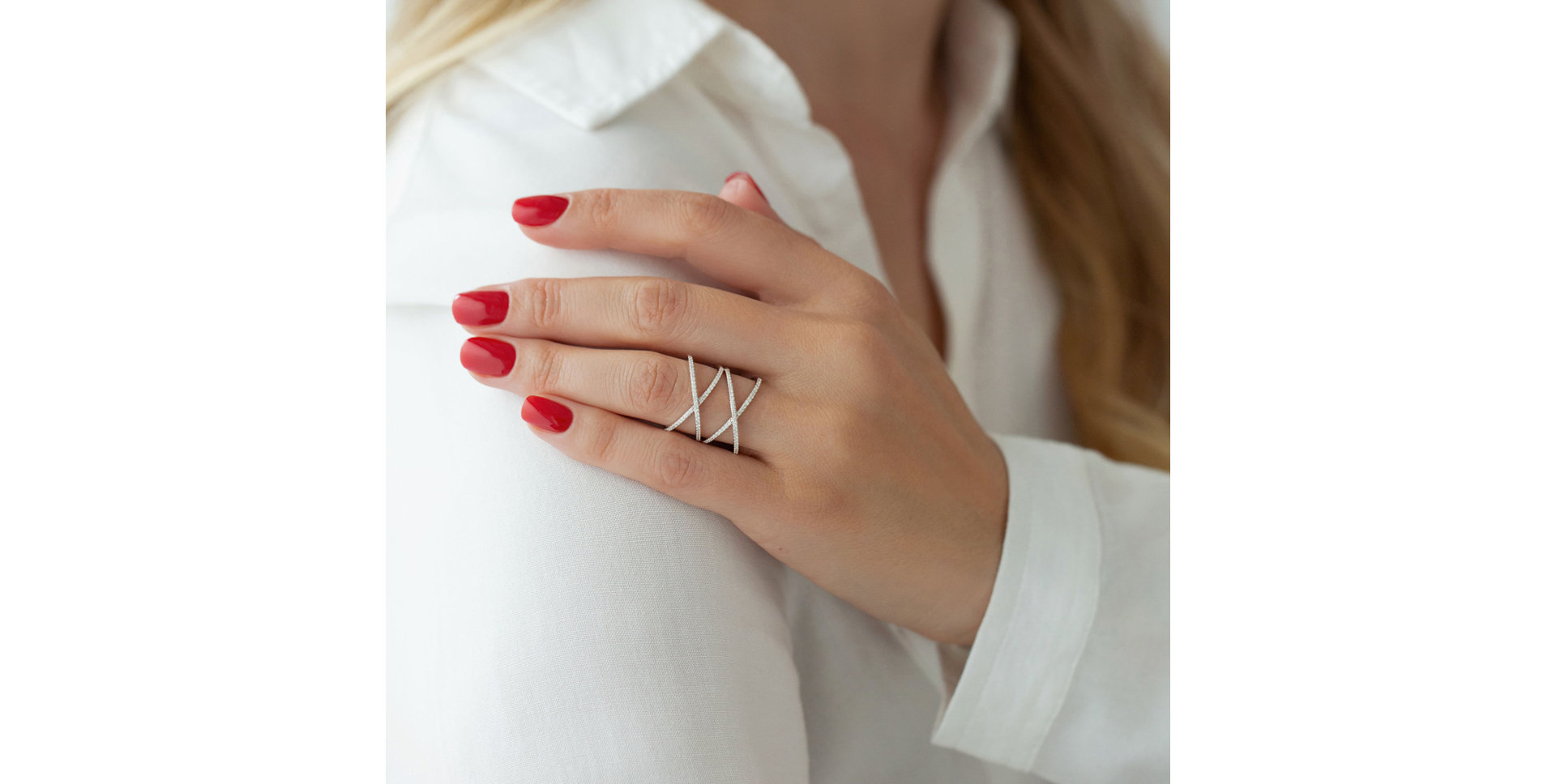 Prsteň s diamantmi Angel Lure