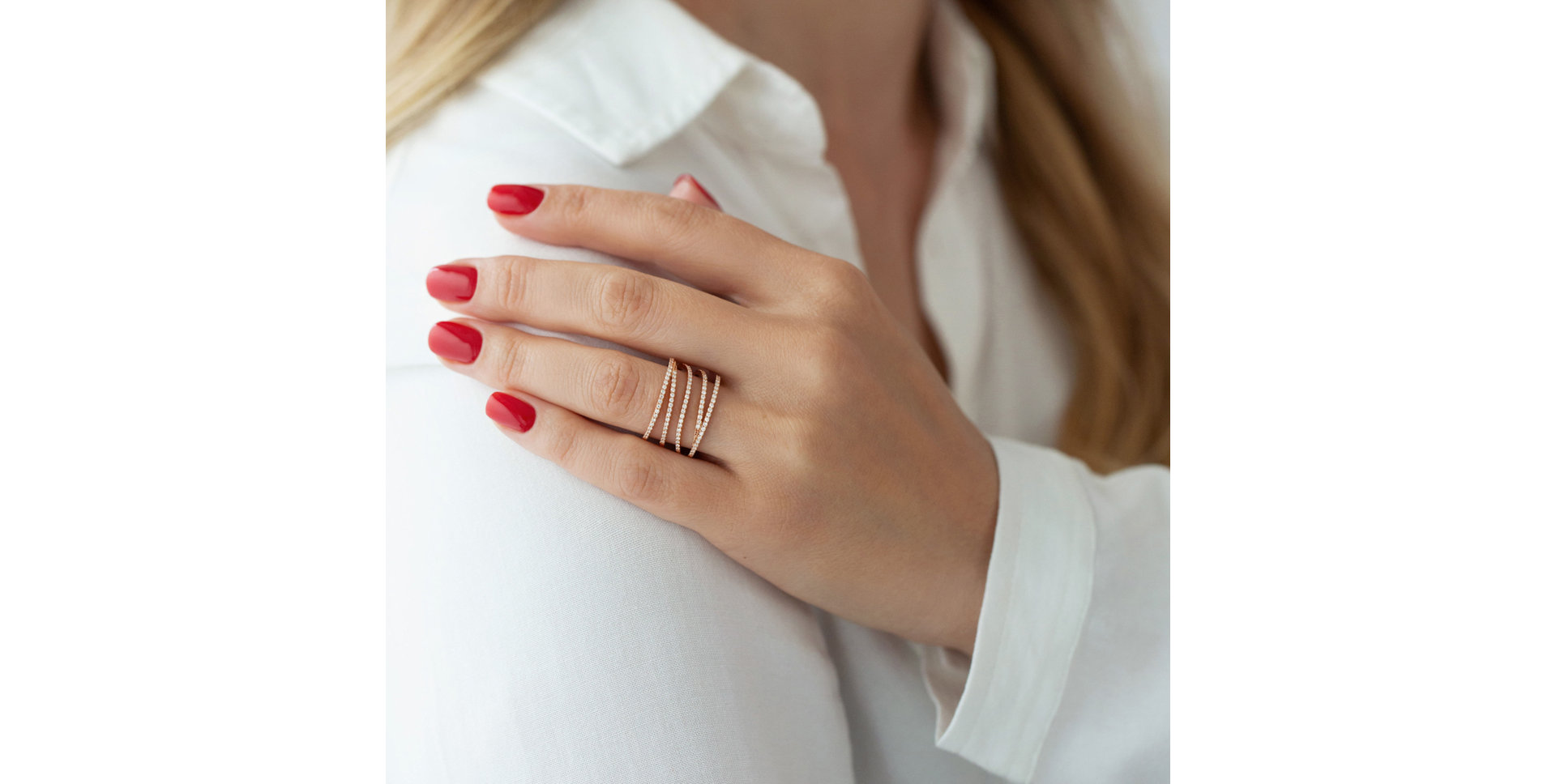 Prsteň s diamantmi Moonlight Lure