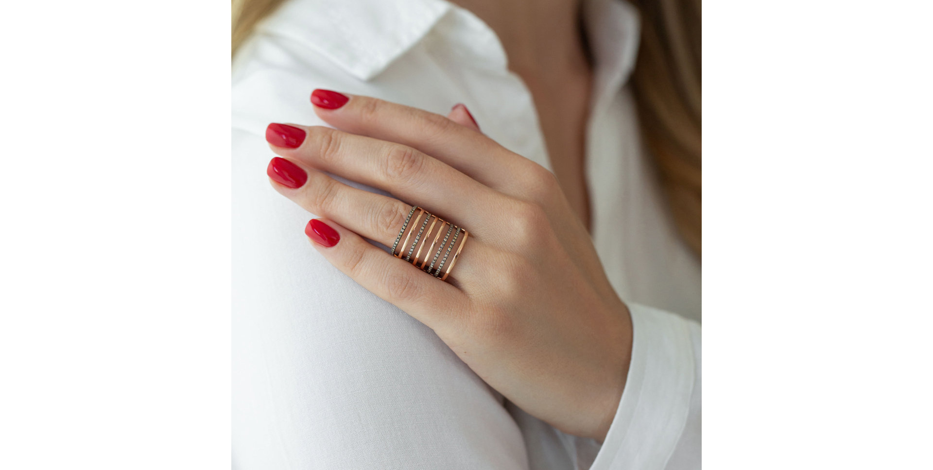 Prsteň s hnedými diamantmi Miracle Infinity