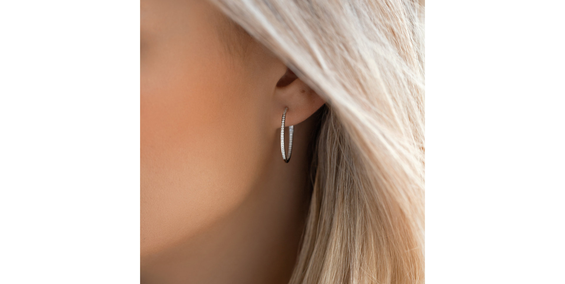 Náušnice s diamantmi Eternity Gleam