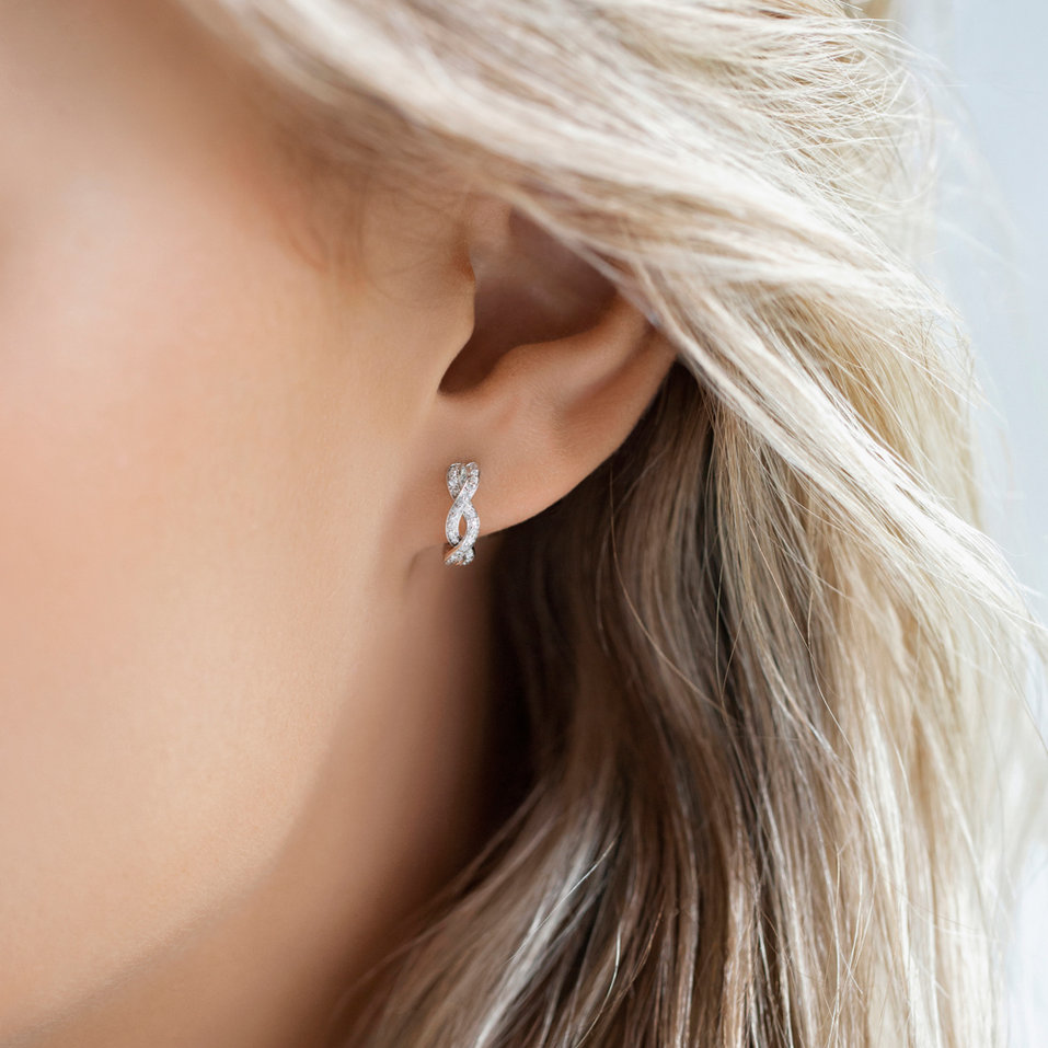 Náušnice s čiernymi diamantmi Dream Symphony