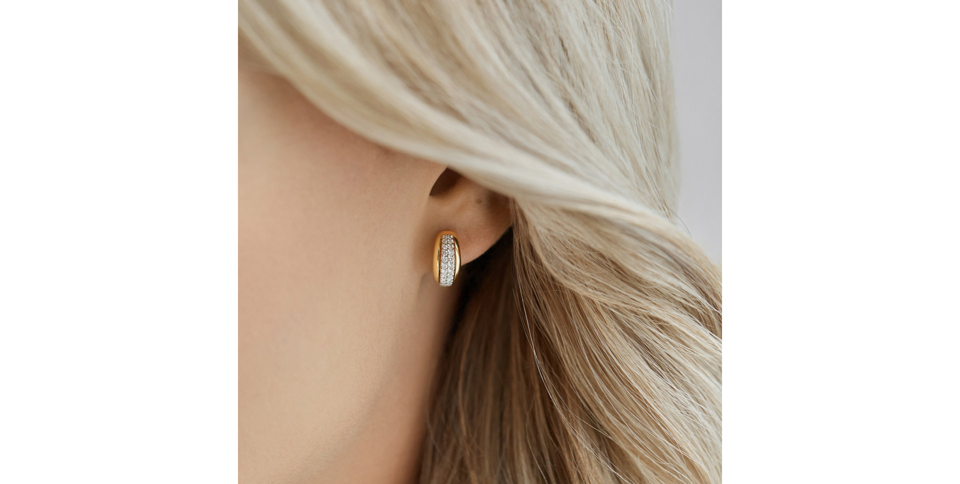 Náušnice s hnedými diamantmi Sunshine Tears