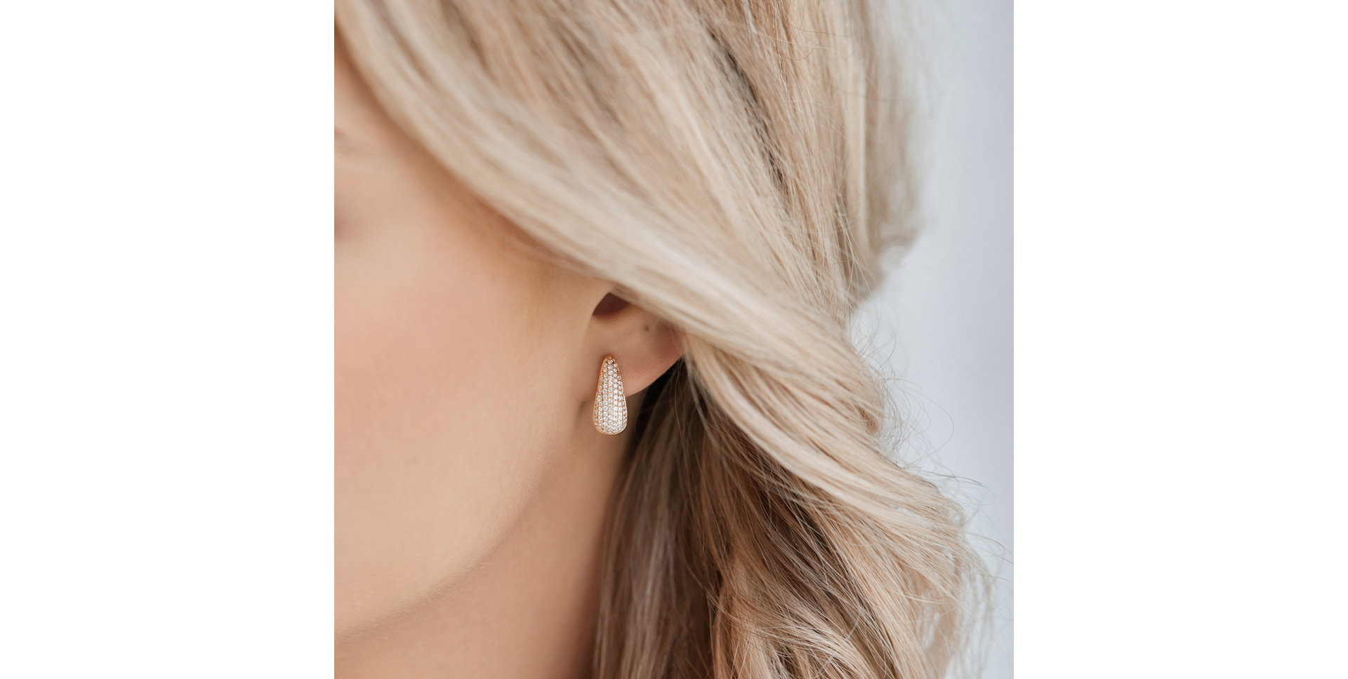 Náušnice s hnedými diamantmi Charming Gem