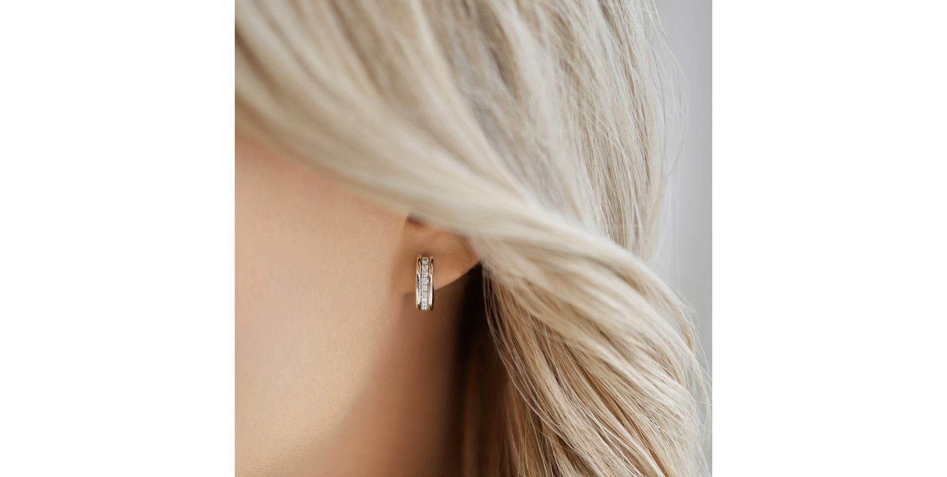 Náušnice s hnedými diamantmi Ray of Light