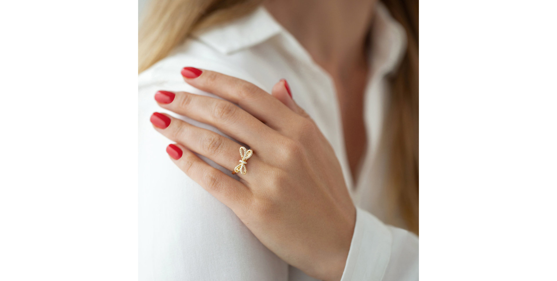 Prsteň s diamantmi Galaxy Ribbon