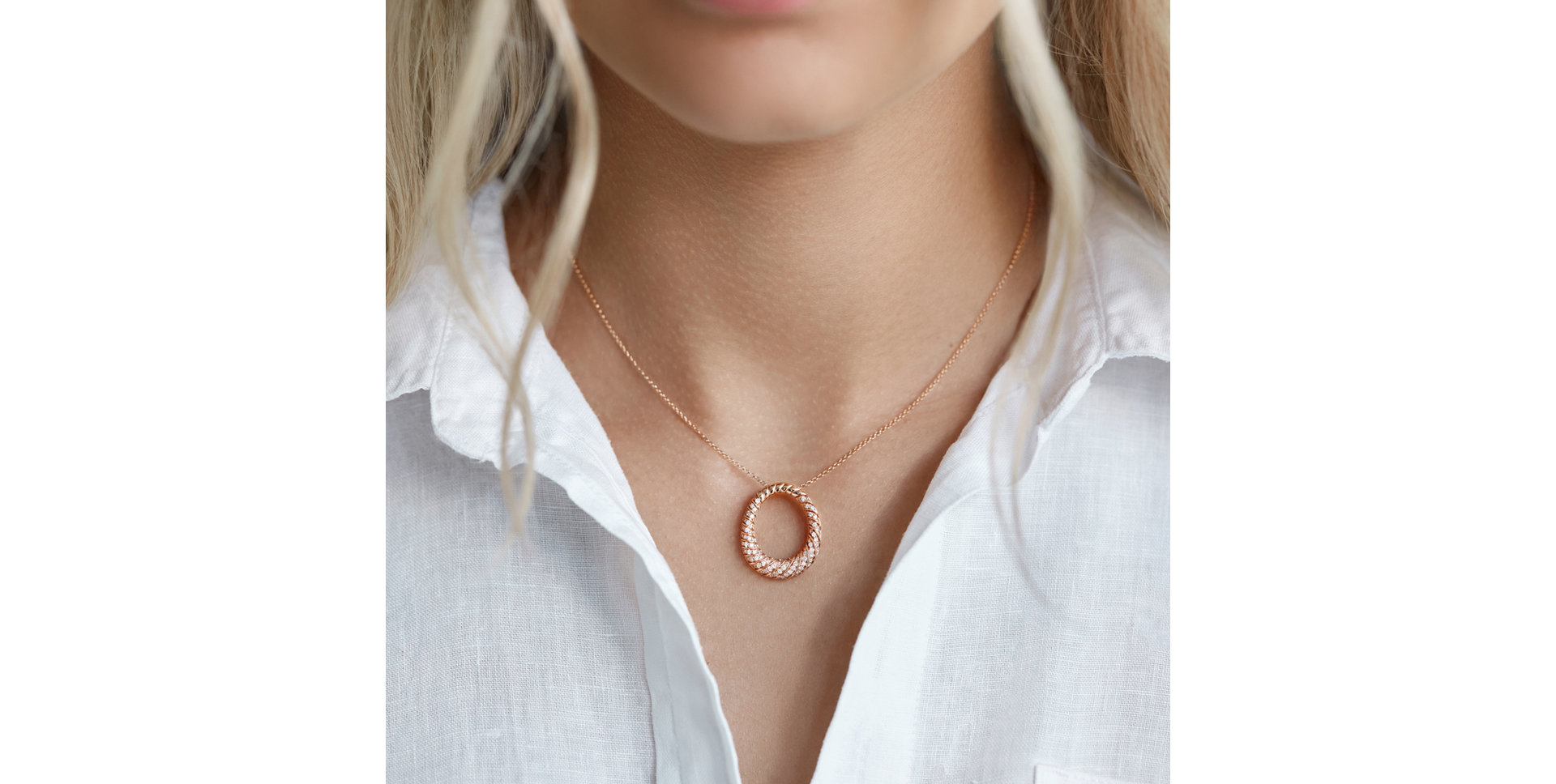 Přívěsok s hnedými diamantmi Gala Night