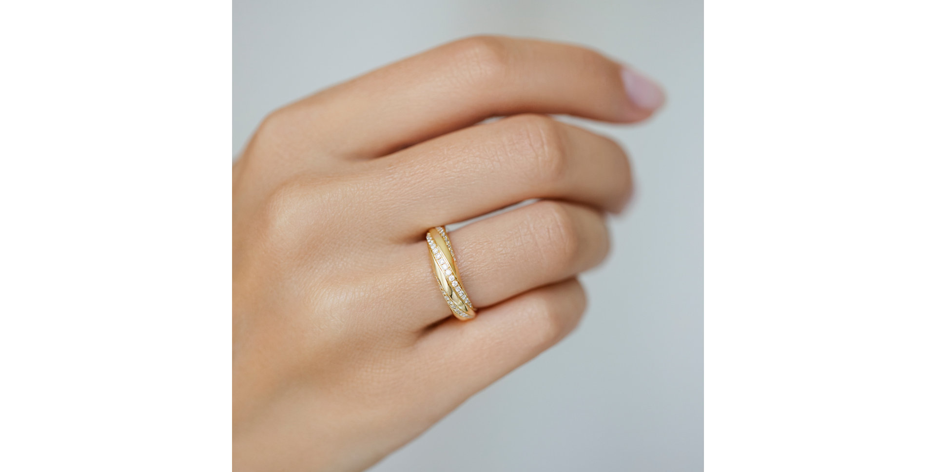 Prsteň s hnedými diamantmi Royal Impression