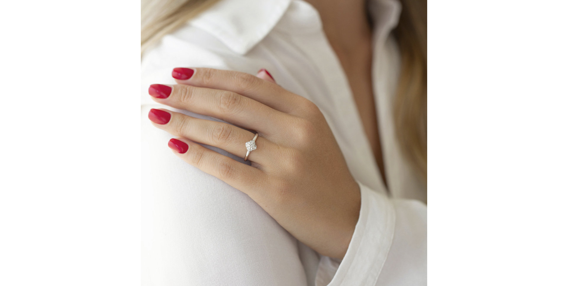 Prsteň s diamantmi Love Blossom