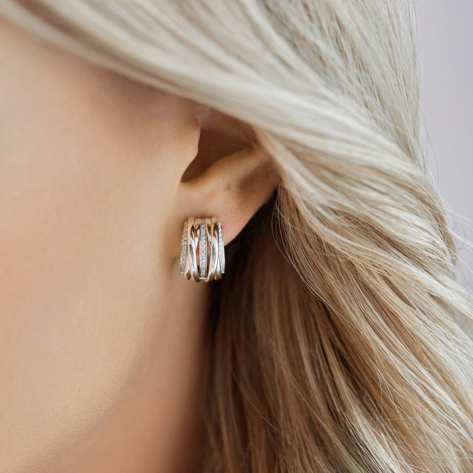 Náušnice s diamantmi Luxury Pleasure