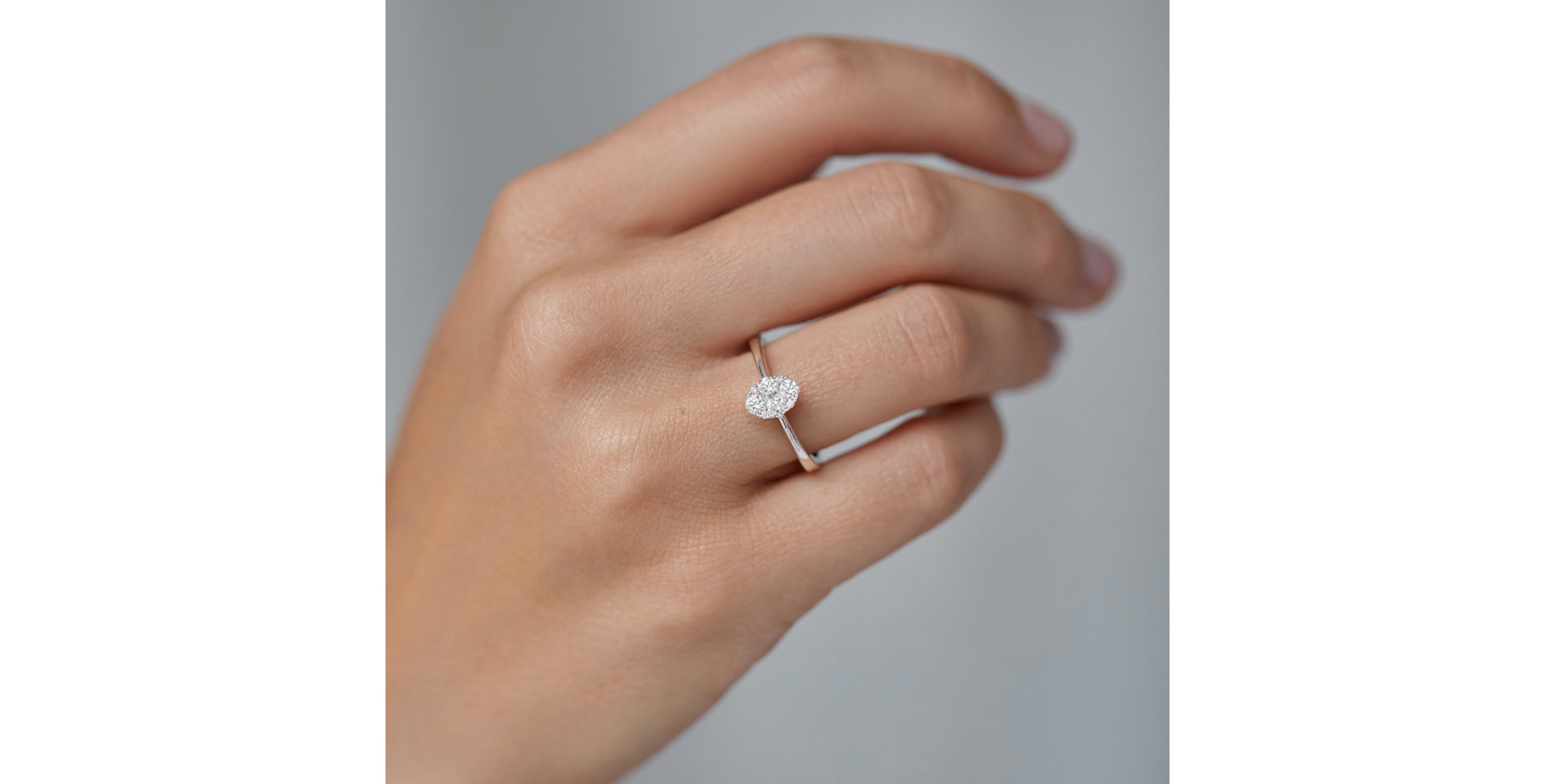 Prsteň s diamantmi Night Spark